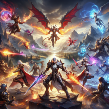 HD Wallpaper for Mobile Legends: Epic Champions and Battle Scenes